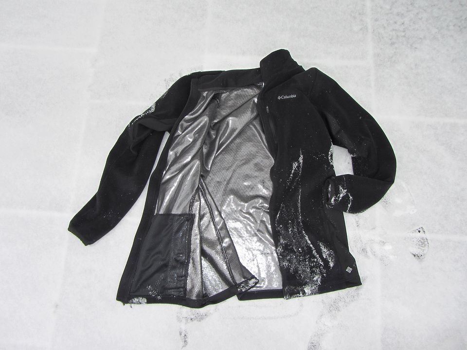 columbia jacket with reflective lining